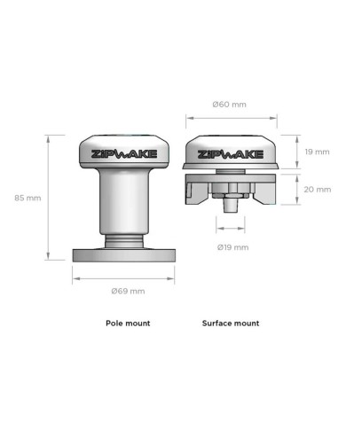Antenne GPS avec câble 5 M & kit de montage