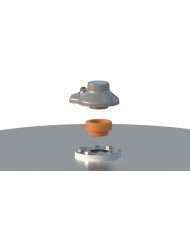 C Spezialadapter auf einem Metalltank