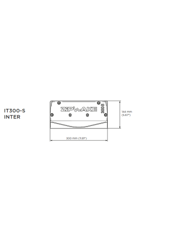 Interzeptor 300-S Pro Zwischenstufe mit 3 m Kabel & Kabelabdeckung