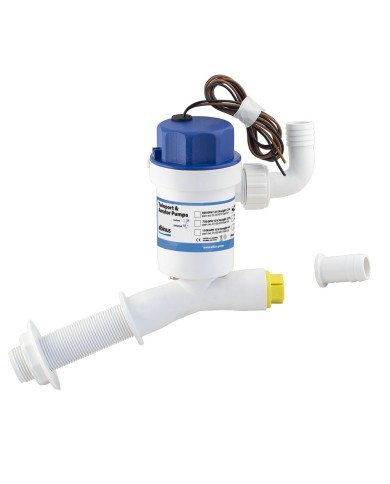 Twinport-Belüfterpumpe 1100 GPH 12V Gewinkelt