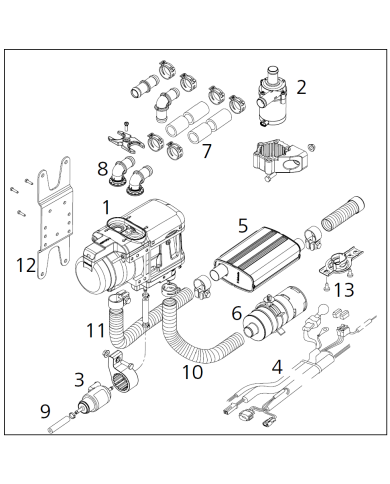 Einbaukit Thermo Top Evo Benzin/Diesel Handel CAM