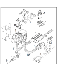 Kit de montage Thermo Top Evo Essence/Diesel version commerce CAM