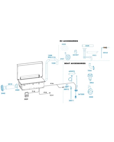 Herdheizung 2,2 kW