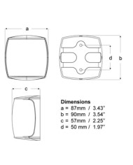 Feux de Navigation, NaviLED PRO Tribord 112.5 / noir / vertical