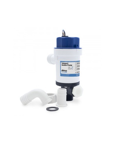 Twinport-Belüfterpumpe 500 GPH Short Stack 12V
