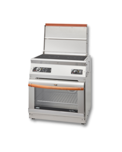 Combiné cuisinière-four diesel avec couvercle chauffant