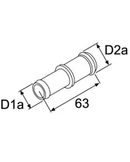 Verbindungsrohr 17/20, Kunststoff