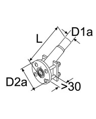Bordwanddurchführung D22